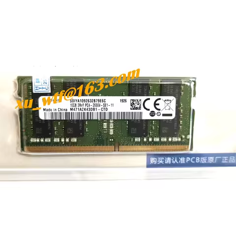 Genuine New M471A2K43CB1-CTD M471A2K43DB1-CTD 16GB DDR4 21300 2666 Laptop Memory