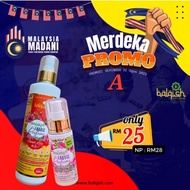 MERDEKA BALQISH FABRIC PERFUME QISH CAR PERFUME BODY LOTION PERFUME