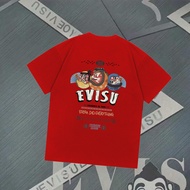 Evisu Evisu 2026 Round Neck Short-Sleeved T-Shirt Couple Style Men Style Original Design Business Sp