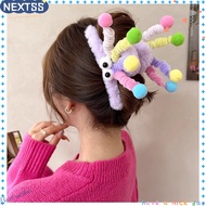 NEXTSS Hair Claw, Plush Cartoon Hair Claw Clip, Furry Headwear Cute Winter Shark Clip Women Claw Cli