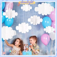 [Shinelight] 16Pcs 3D Cloud Decorations White Hanging Clouds For Ceiling Cloud Party Decorations Clo