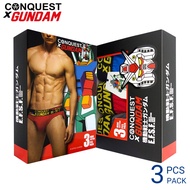 CONQUEST X GUNDAM Men Underwear Cotton Mini (3 pcs) CQ5316-G
