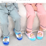 [Local Seller] ▬Paw Patrol Children's slippers Winter Half Pack Bedroom Kids Shoes Plush Slipper Soft Indoor home inter
