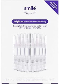 SmileDirectClub Teeth Whitening Kit - 8 1.4ml Gel Pens - Professional Strength Hydrogen Peroxide - P
