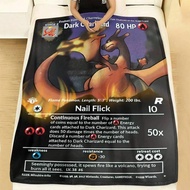 READ Pokémon first edition Dark Charizard Team Rocket 4/82 Large Blanket 50x60