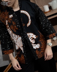 Outer Tigerenzho - Outer batik Pria  - batik slimfit - mensbatik