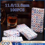 100pcs Classics Standard Dice 11.6/13.6mm Senior Prty Board Game Dice Plastic 6-Sided Opaque Dice