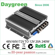 【Thriving】 40-90v To 12v 13.8v 20a 48v To 12v 60v To 12v 72v To 12v 20a 240w Dc Dc Step Down Convert