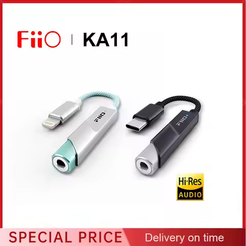 FiiO JadeAudio KA11 USB DAC AMP Headphone Amplifier Hi-Res Audio Type-C To 3.5mm Adapter USB Dongle 