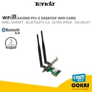 Tenda E30 AX3000 WiFi 6 MU-MIMO WPA3 PCI-E AX WiFi Adapter Card for Windows 10 Desktop