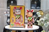 「現貨」Bearbrick 400% 100% 金運 ダブル小判 桃金 不二家