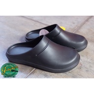 【Mr.Martin】2024 Fashion Men’s Slip-on BLK/WHT Work Duty Half Shoes Outdoor Slippers