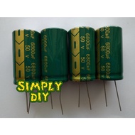 1pcs 50V 1500uF 2200uF 3300uF 4700uF 6800uF Aluminum Electrolytic Capacitor