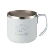 CAPTAIN STAG（鹿牌）MONTE 雙層不鏽鋼馬克杯350ml 藍色 UE-3432