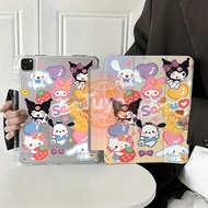 Untuk Samsung Galaxy Tab A8 10.5 inci 2021 Sarung Tablet Kartun Comel Akrilik Lipat-Y Dengan Slot Pe