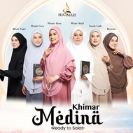 [Khimar Medina] Ready to Solat Khimar Butterfly Cutting Awning lycra Double Layer Chiffon