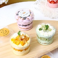 [230 KOREAN PUDDING GLASSML] Mica Pudding Cup, Agar-Agar Dessert, Yogurt Snack, Packaging Fruit Cutt