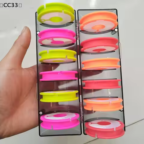 Rainbow Fishing Main Line Box Winding Board 4-16 Axis Silicone Coil Tackle Box Portable Fishing Acce