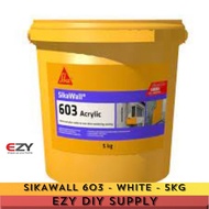 5KG SikaWall®-603 Acrylic (5kgs/WHITE) Ready-to-use Acrylic Skim Coat