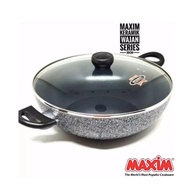 MAXIM NEOSTON WOK 30CM NEO30WOK FRYING PAN + GLASS LID