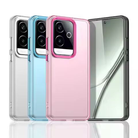 Frosted Case For Realme GT6 China Cover Realme GT6 Fundas Coque Matte Translucent PC TPU Edge Back P