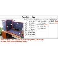 ℡☽Furniture cover☏☂Desktop computer cover dust cover host keyboard 19-34 inch LCD monitor dust cover
