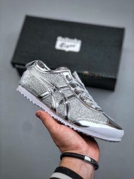 全新🌸 Onitsuka Tiger鬼塚虎MEXICO 66 銀色亮面休閒鞋