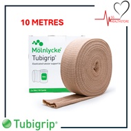 Tubigrip - Elasticated Tubular Bandage, 10 Metres, Beige, Compression Bandage for Sprain and Strain