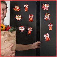 Happy New Year Magnets 5pcs Cute Chinese Lion Cartoon Magnets Fridge Garage Door Magnets Door Magnets Fridge yunt2sg