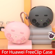 For Huawei Freeclip Case 3D Cartoon Game Consol Earbuds Capa For Huawei Freeclip Cover With Hook