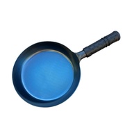 Flat Frying Pan Non-Coated Non-Stick Pan Hand-Forged Omelet Steak Chinese Pot Wok Household Wok Frying Pan Camping Pan Iron Pan