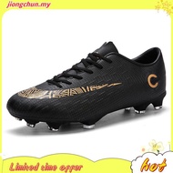 [Ready stock]32-43 Men Soccer Shoes Children FG Football Boots Women Soccer Boots