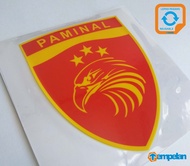 STIKER LEPAS PASANG PREMIUM PAMINAL POLRI (TEMPEL DALAM KACA / WIND SHIELD)