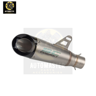 AUTOMASTER Motorcycle Pipe /  SC Pipe / SC Muffler space Moto / Motorcycle Pipe 2layer Canister Exha