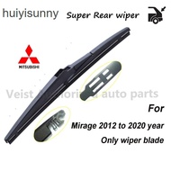 HYS For Mitsubishi Mirage 12A1 Rear Wiper Blade for 2012 to 2020 year Car Back Window Wipers (Rubber