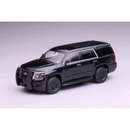 1:64 596 Black 2015 Tahoe Police Full SUV Sports Model Diecast Collect Display Metal Car BN