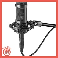 Audio-Technica AT2035 condenser microphone with cardioid/low-cut switch/pad switch/dedicated shock mount included/recording/home recording/video streaming/podcasting/live commentary/DTM/Black [Domestic regular product]