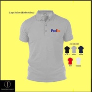 Microfiber Quick dry Jersi Jersey Polo T Shirt Logo Sulam Embroidery FedEx Courier Service Express D