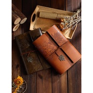 A a6 Retro tn Loose-leaf Handbook 2026 Thick Soft Leather Surface A5 Notebook Portable Travel Punch 