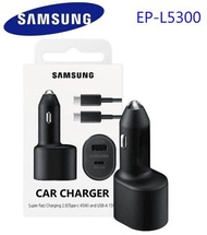 Original Samsung 5A Car Charger Super Fast Charging PD 3.0 Two Ports 45W &15W USB+TYPE-C For Note 20