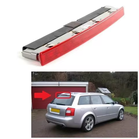 1pc Car Rear Red Third Brake Stop Brake Light For Audi A4 S4 B6 Avant Qu 2001-2005 OEM8E9945097 Car 