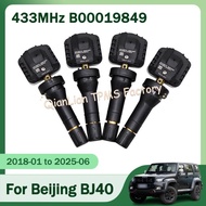 1/4pcs 433MHz B00019849 TPMS Tire Sensor Tire Pressure Monitoring System For Beijing BAIC BJ40 BJ40 