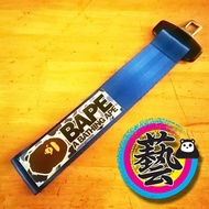 BAPE JDM High Strength Racing Tow Strap and seat belt tongue buckle hand strap grip decoration.