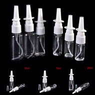 [fashionstore1] 2x Transparent Plastic Nasal Pump  Bottles Mist Nose Bottles 10/20/30ml [sg]
