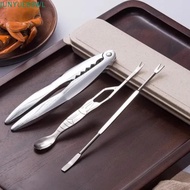 JUNYUE88WL 3/6pcs Seafood Tool Set, Printed Stainless Steel Lobster Crab Cracker Tools, Kitchen Acce