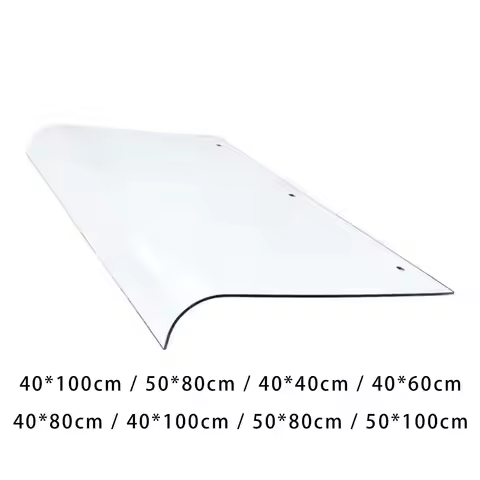 Window Canopy Awning Shade Canopy Door Canopy PC Sunlight Protections No Brackets Sun Shade Shelters