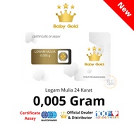 Logam Mulia Emas Mini BabyGold Minigold 0.005gr