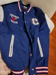 Chicago Bulls 藍色棒球外套 160 size
