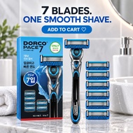 DORCO PACE7 Men’s 7-Blade Razor Set | Handle + 7 Blades