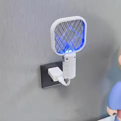 Mosquito Swatter Trap Mini USB UV Light Pest Control Electric Shock Mosquito Killer Lamp Portable Fl